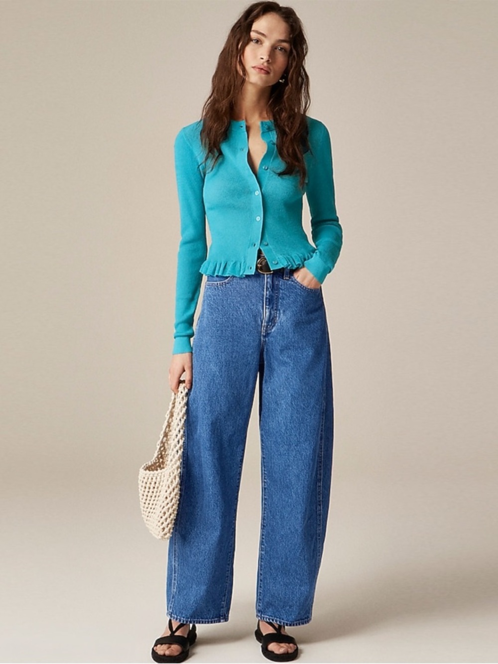 NWT - J. Crew - Barrel-leg Jean - Elaine Wash